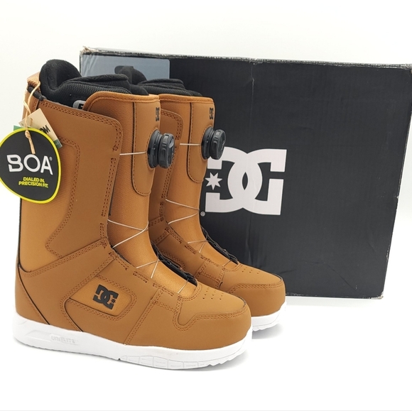 DC Women's Phase BOA Snowboard Boots 2024 Wheat/White Size 6.5 - Picture 1 of 11